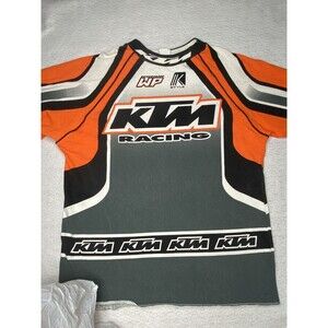 Vintage Rare KTM Racing Motocross Shirt Jersey K Style Sportswear USA 90s XL